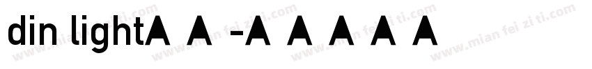 din light字体字体转换